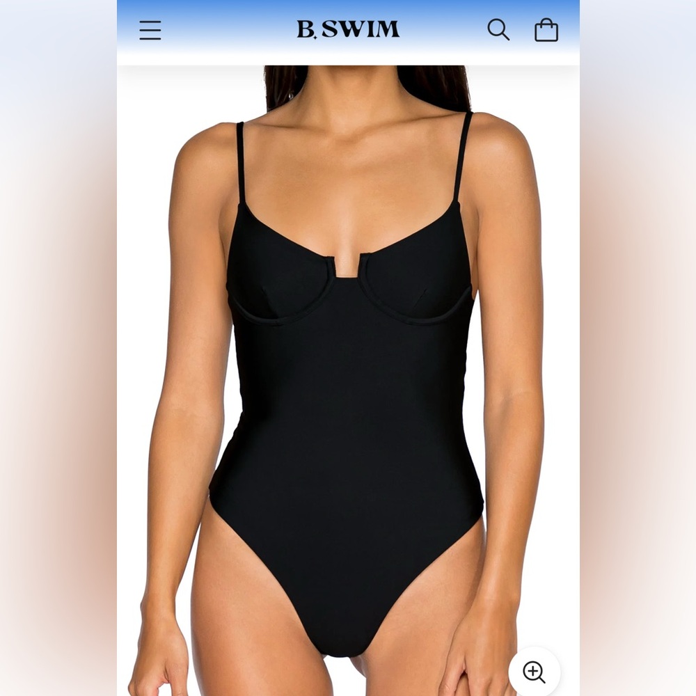 B. Swim Brown One Piece Underwire Swimsuit